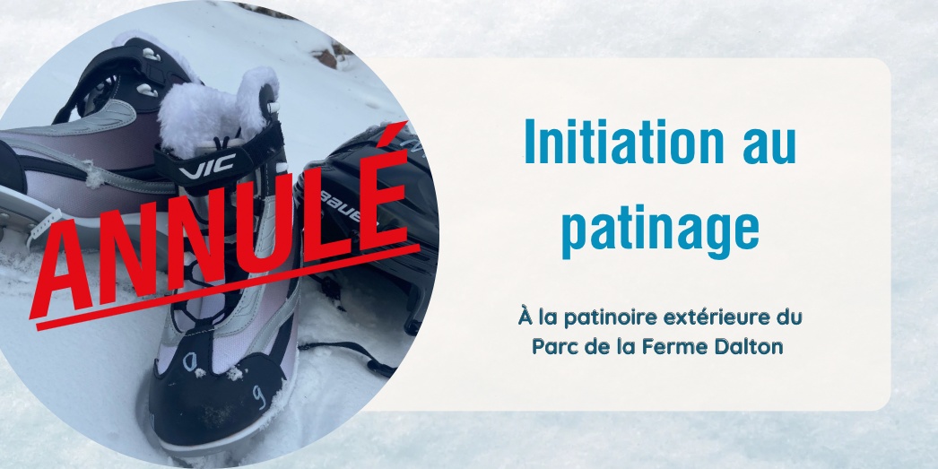 Annulation des cours de patin du 28 février 2026